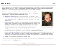 Tablet Screenshot of eric-a-hall.com